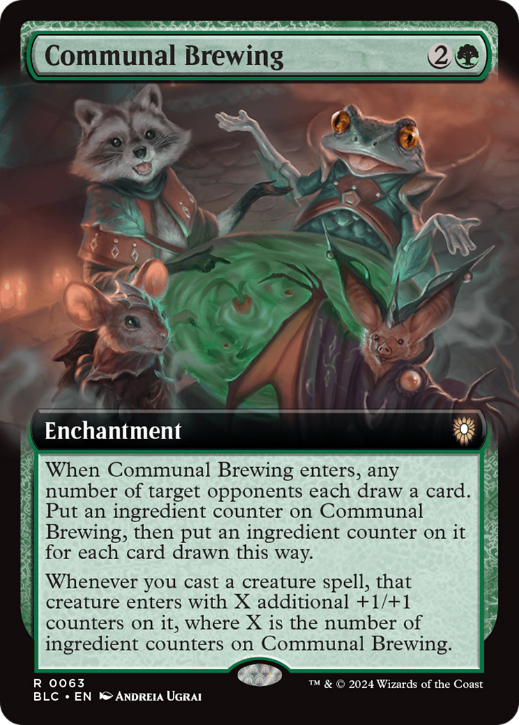 Communal Brewing (Extended Art) [Bloomburrow Commander] | Grognard Games