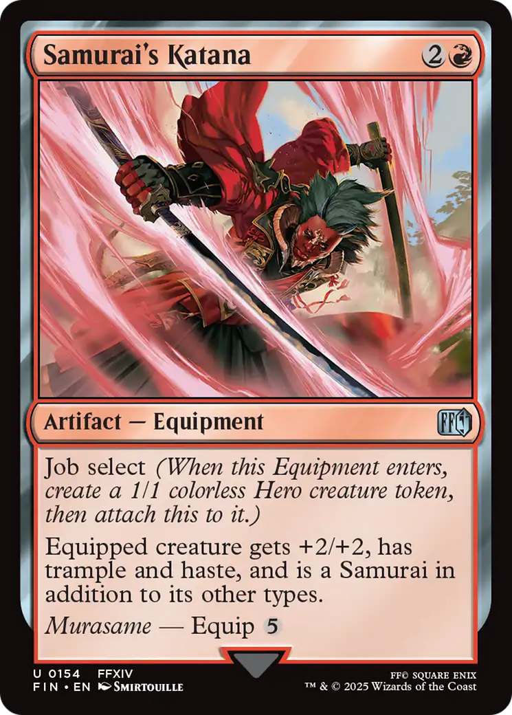 Samurai's Katana (FIN-154) - FINAL FANTASY Foil | Grognard Games
