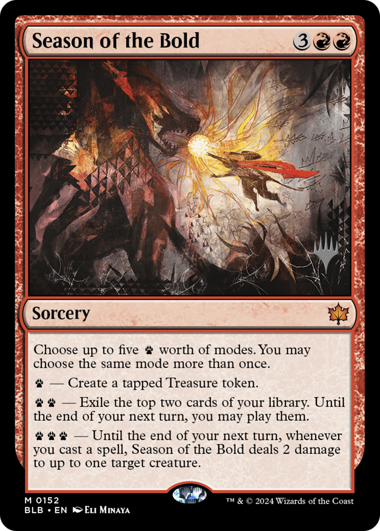 Season of the Bold (Promo Pack) [Bloomburrow Promos] | Grognard Games