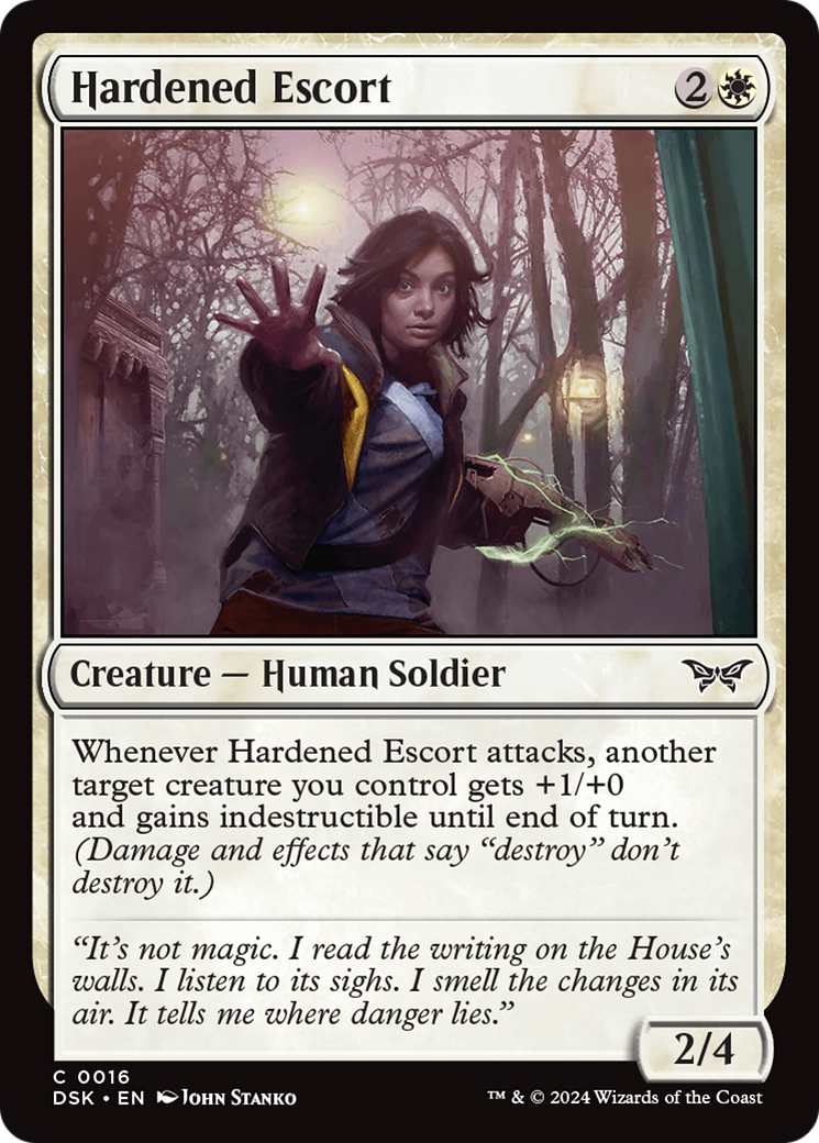Hardened Escort [Duskmourn: House of Horror] | Grognard Games