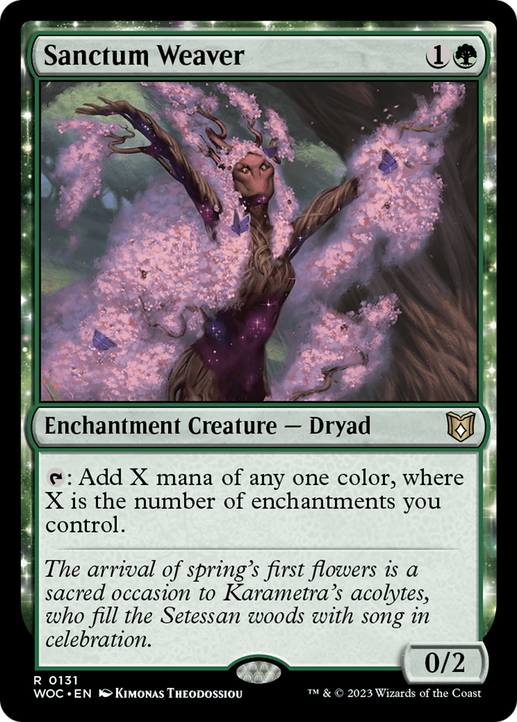 Sanctum Weaver [Wilds of Eldraine Commander] | Grognard Games