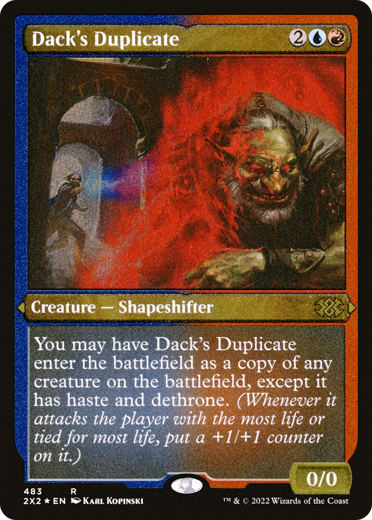 Dack's Duplicate (Foil Etched) (2X2-483) - Double Masters 2022 Foil | Grognard Games
