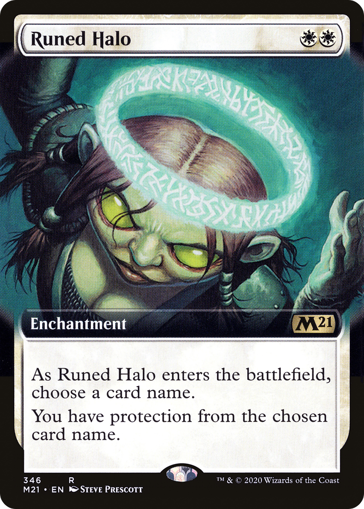 Runed Halo (M21-346) - Core Set 2021: (Extended Art) Foil | Grognard Games