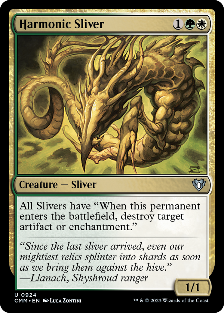 Harmonic Sliver [Commander Masters] | Grognard Games