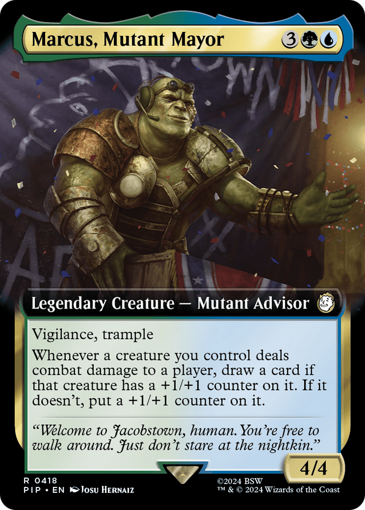Marcus, Mutant Mayor (Extended Art) [Fallout] | Grognard Games