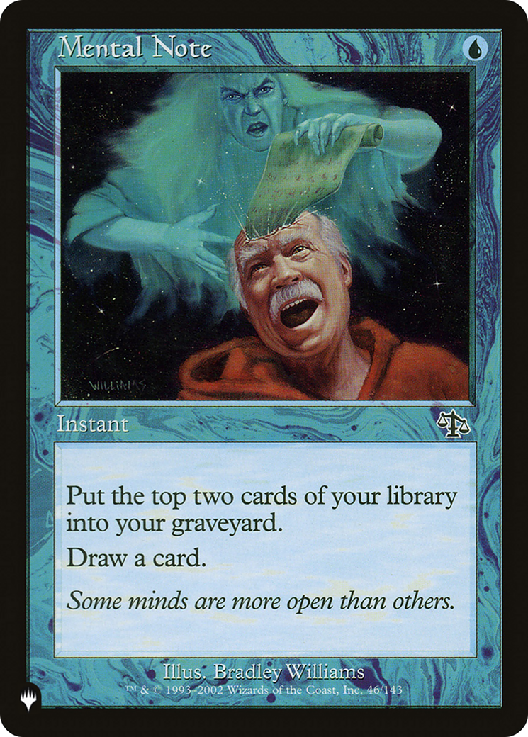 Mental Note [The List] | Grognard Games