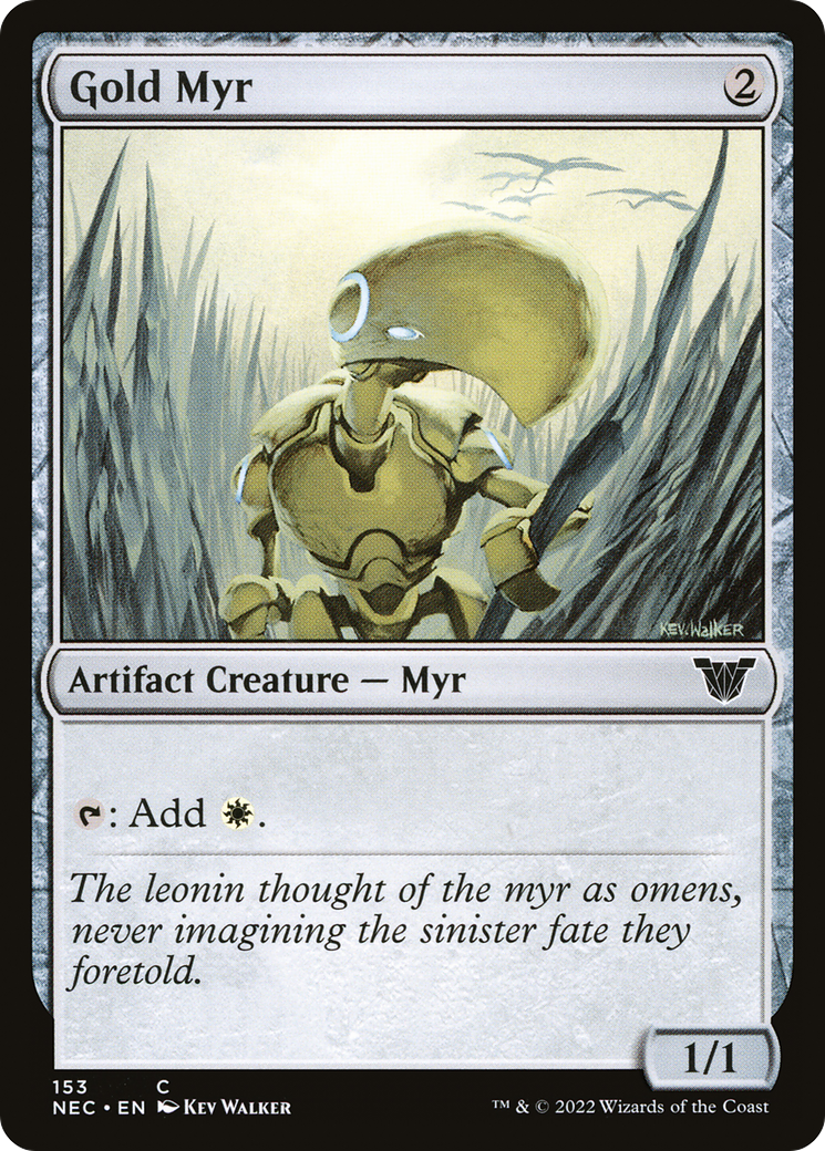 Gold Myr [Kamigawa: Neon Dynasty Commander] | Grognard Games