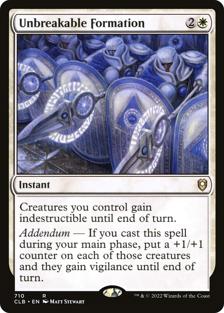 Unbreakable Formation [Commander Legends: Battle for Baldur's Gate] | Grognard Games