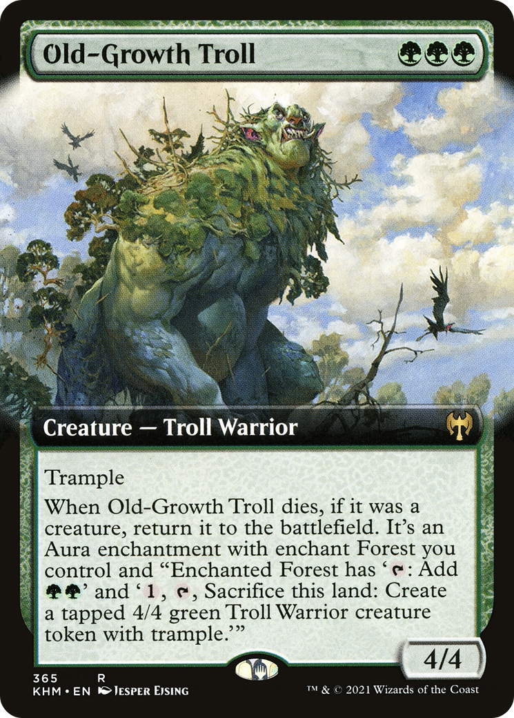 Old-Growth Troll (Extended Art) [Kaldheim] | Grognard Games