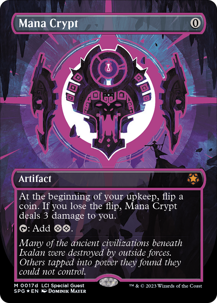 Mana Crypt (0017d) (Borderless) [The Lost Caverns of Ixalan Special Guests] | Grognard Games
