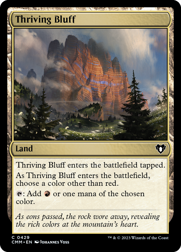 Thriving Bluff [Commander Masters] | Grognard Games