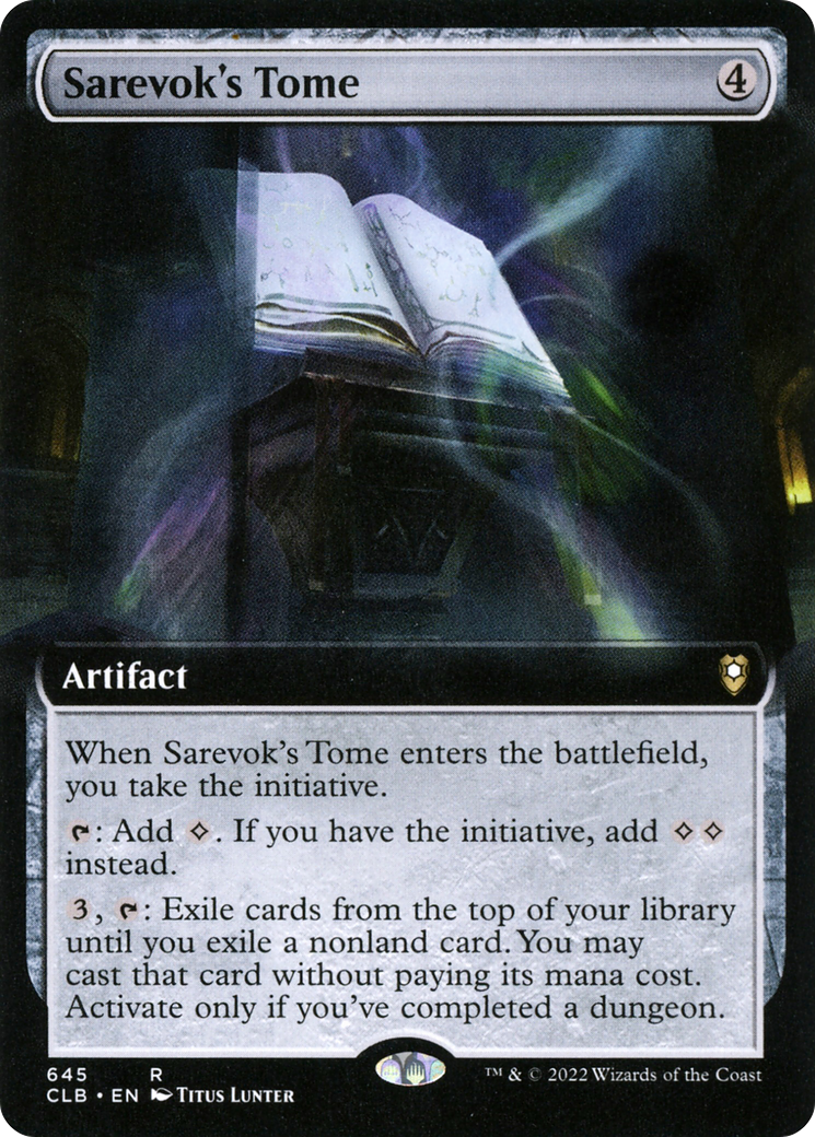 Sarevok's Tome (Extended Art) [Commander Legends: Battle for Baldur's Gate] | Grognard Games