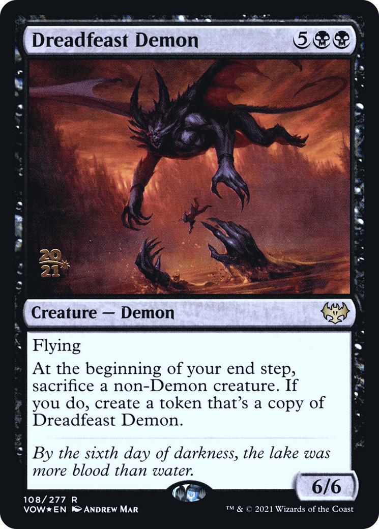 Dreadfeast Demon [Innistrad: Crimson Vow Prerelease Promos] | Grognard Games