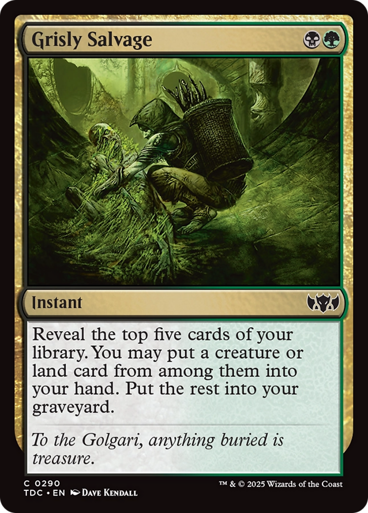 Grisly Salvage [Tarkir: Dragonstorm Commander] | Grognard Games