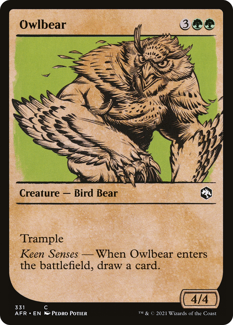 Owlbear (Showcase) [Dungeons & Dragons: Adventures in the Forgotten Realms] | Grognard Games