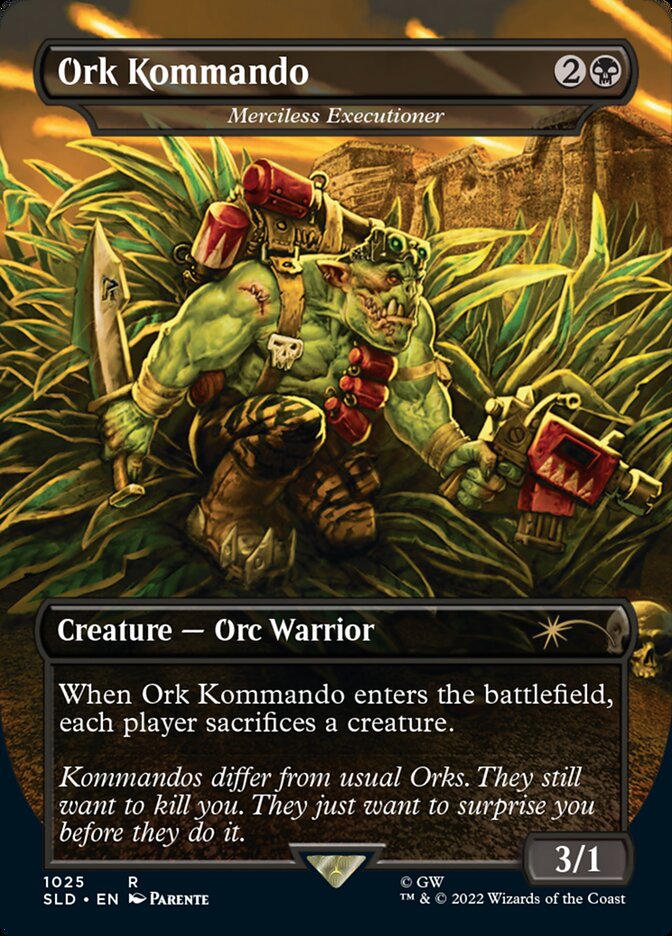 Ork Kommando - Merciless Executioner (Borderless) [Secret Lair Drop Series] | Grognard Games