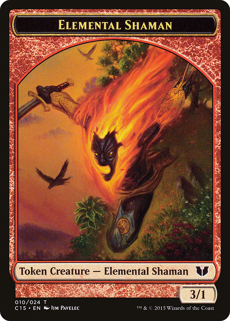 Elemental Shaman // Shapeshifter Double-Sided Token [Commander 2015 Tokens] | Grognard Games