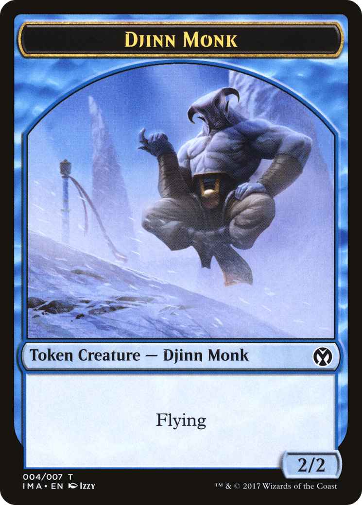 Djinn Monk [Iconic Masters Tokens] | Grognard Games