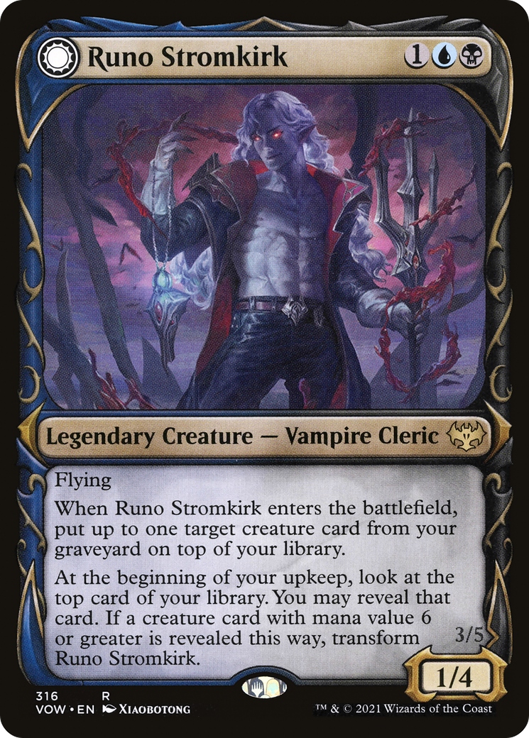 Runo Stromkirk // Krothuss, Lord of the Deep (Showcase Fang Frame) [Innistrad: Crimson Vow] | Grognard Games