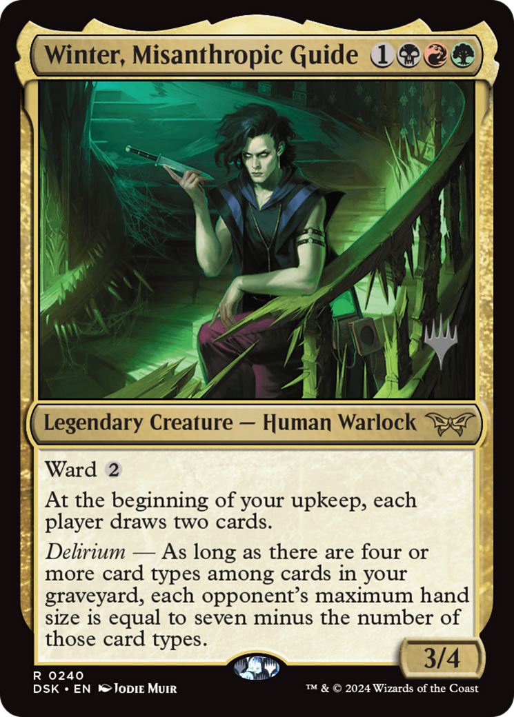 Winter, Misanthropic Guide (Promo Pack) [Duskmourn: House of Horror Promos] | Grognard Games