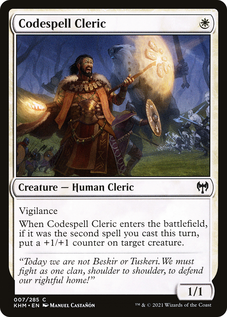 Codespell Cleric [Kaldheim] | Grognard Games
