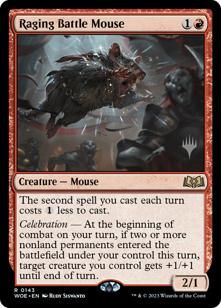 Raging Battle Mouse (Promo Pack) [Wilds of Eldraine Promos] | Grognard Games