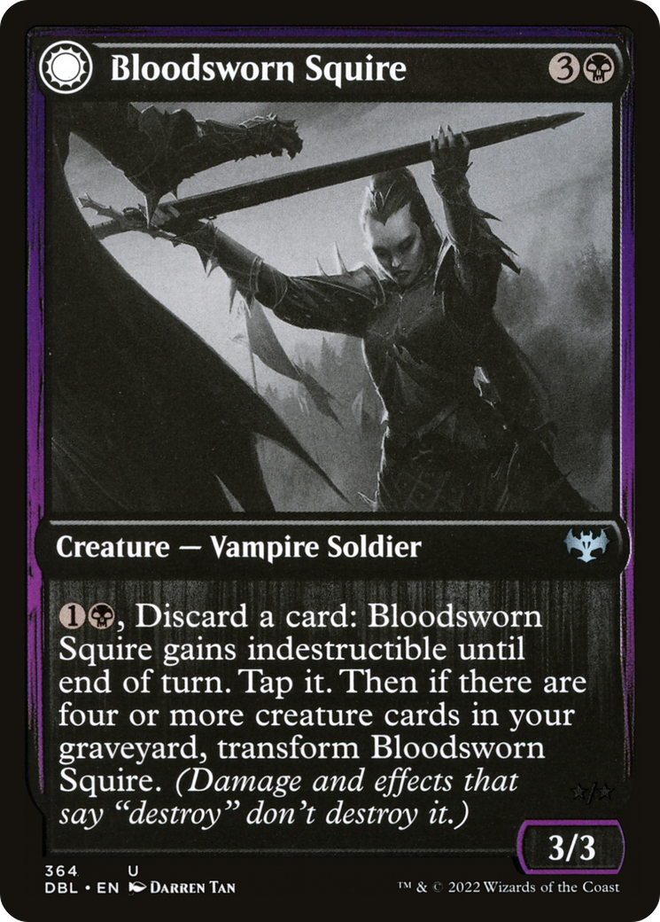 Bloodsworn Squire // Bloodsworn Knight [Innistrad: Double Feature] | Grognard Games