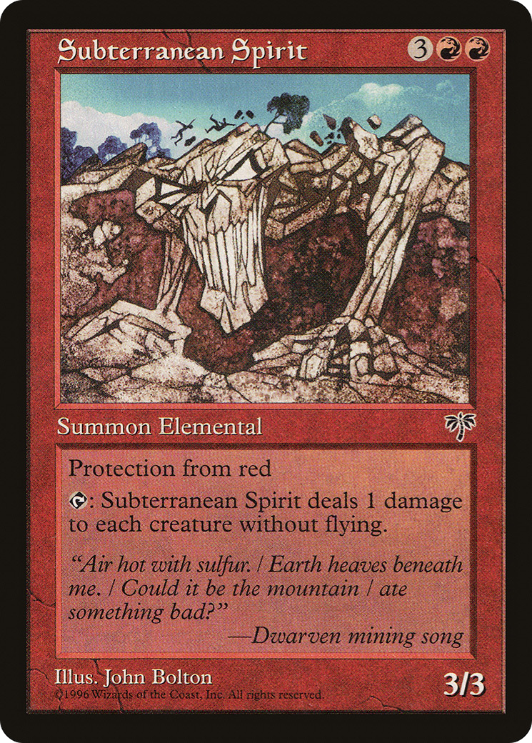 Subterranean Spirit [Mirage] | Grognard Games