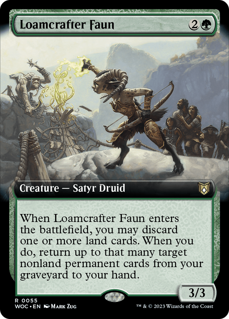 Loamcrafter Faun (Extended Art) [Wilds of Eldraine Commander] | Grognard Games