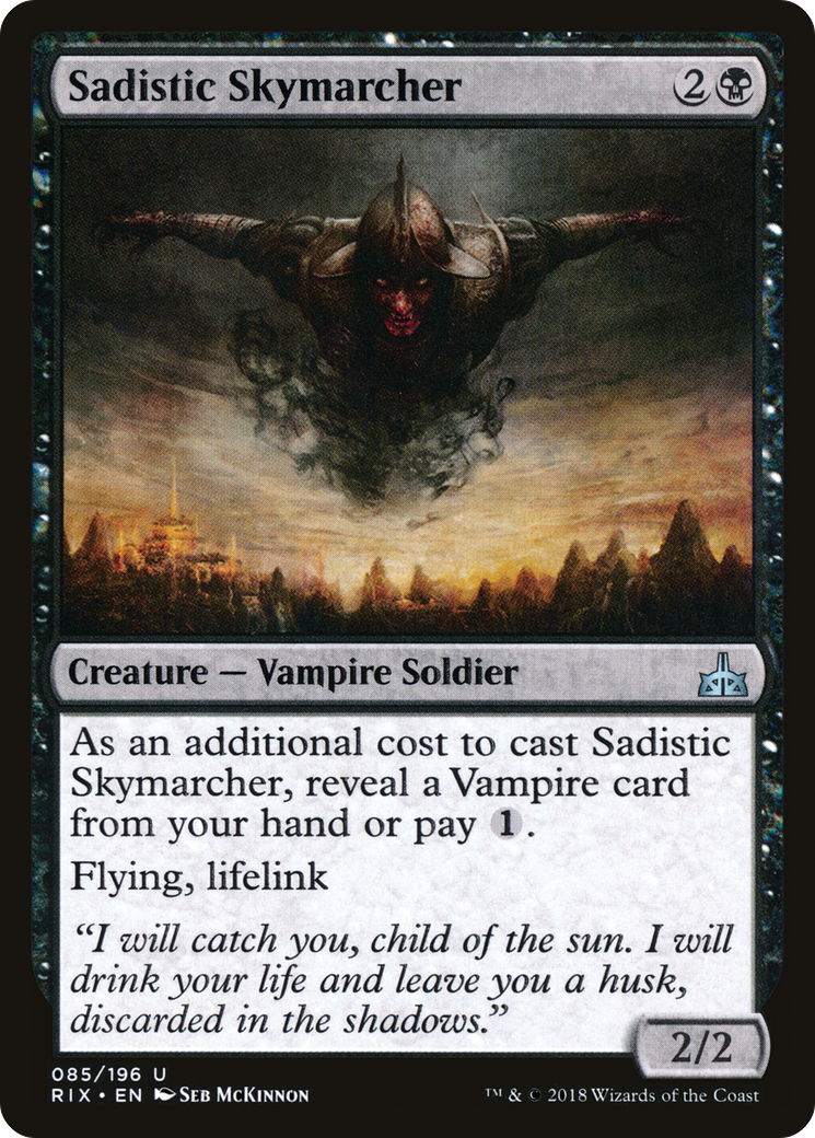 Sadistic Skymarcher [Rivals of Ixalan] | Grognard Games