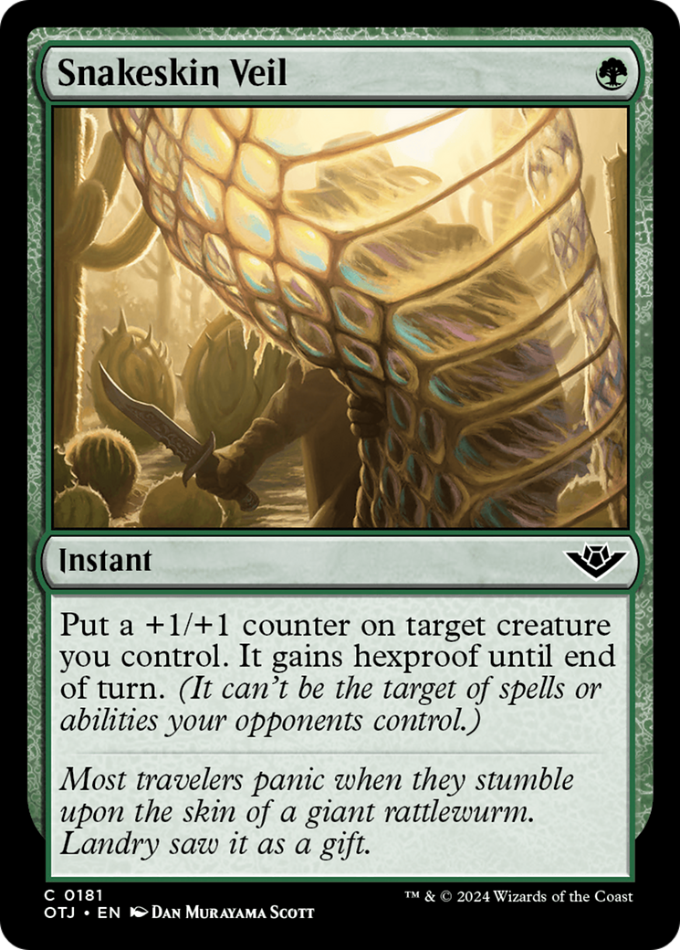 Snakeskin Veil [Outlaws of Thunder Junction] | Grognard Games