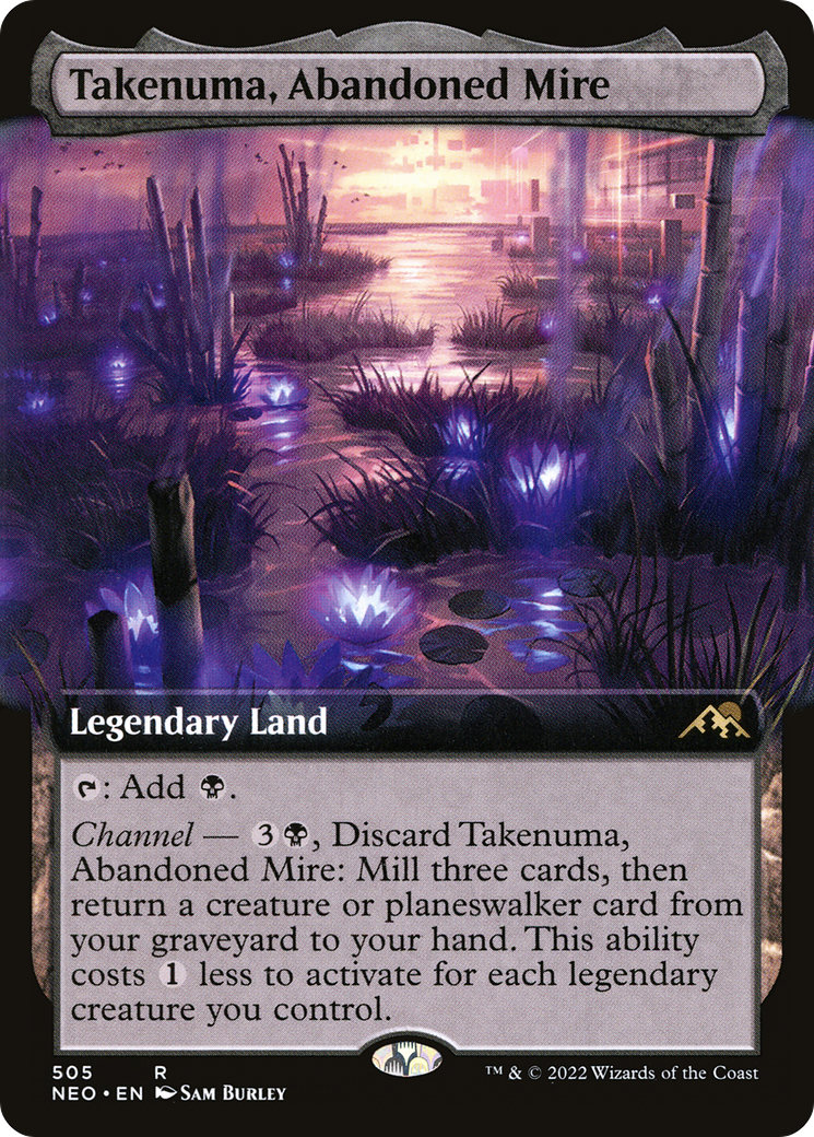 Takenuma, Abandoned Mire (Extended Art) [Kamigawa: Neon Dynasty] | Grognard Games