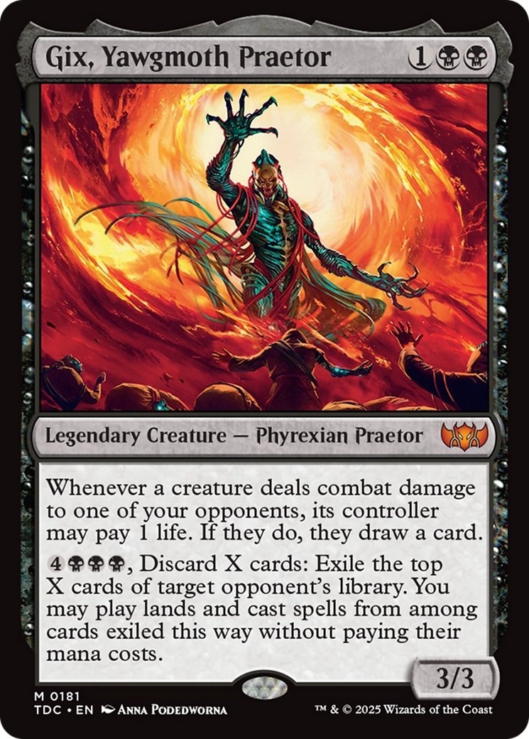 Gix, Yawgmoth Praetor [Tarkir: Dragonstorm Commander] | Grognard Games