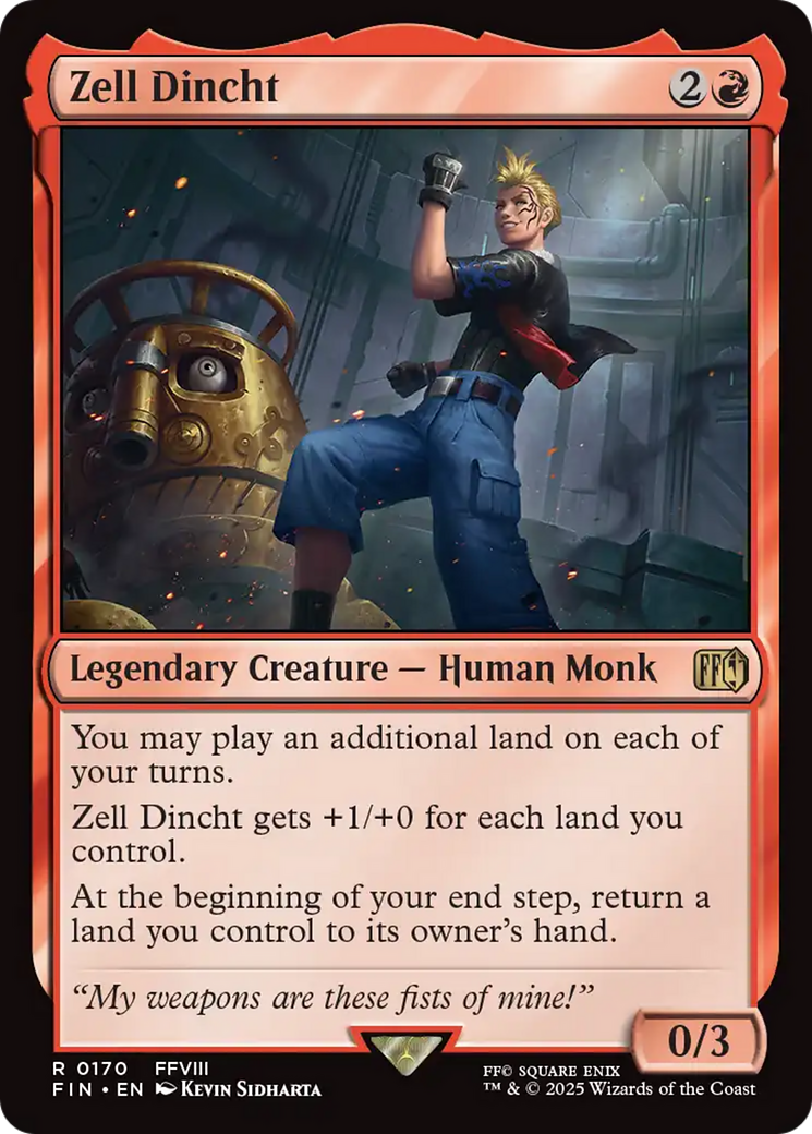 Zell Dincht (FIN-170) - FINAL FANTASY Foil | Grognard Games
