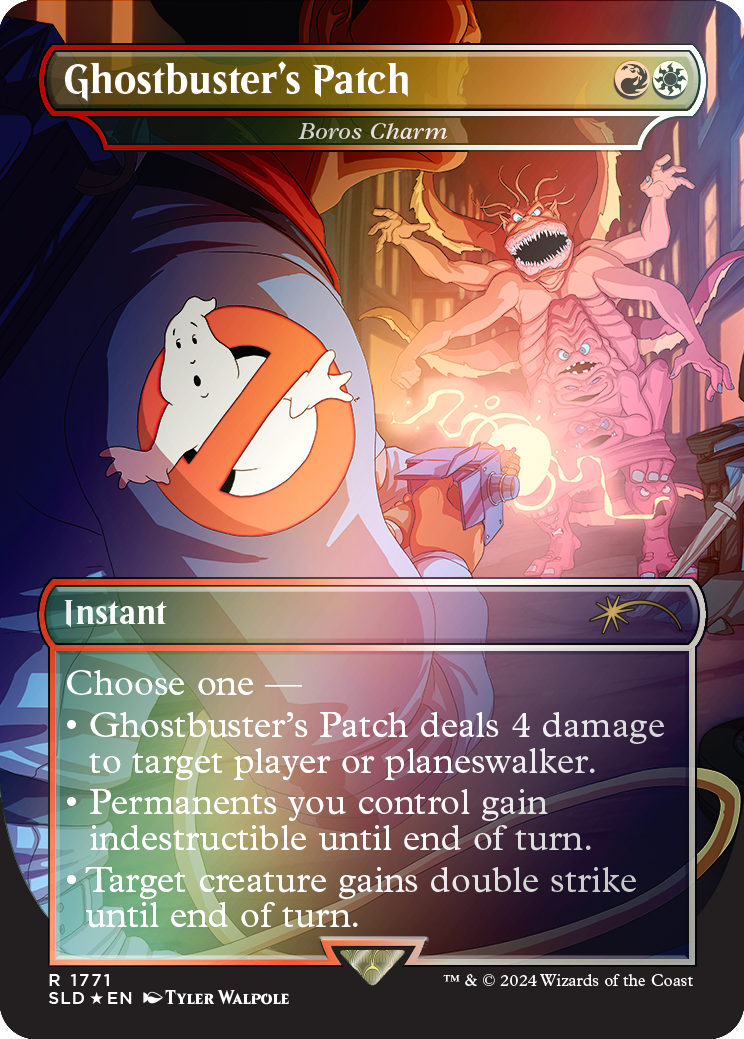 Ghostbuster's Patch - Boros Charm (Rainbow Foil) [Secret Lair Drop Series] | Grognard Games