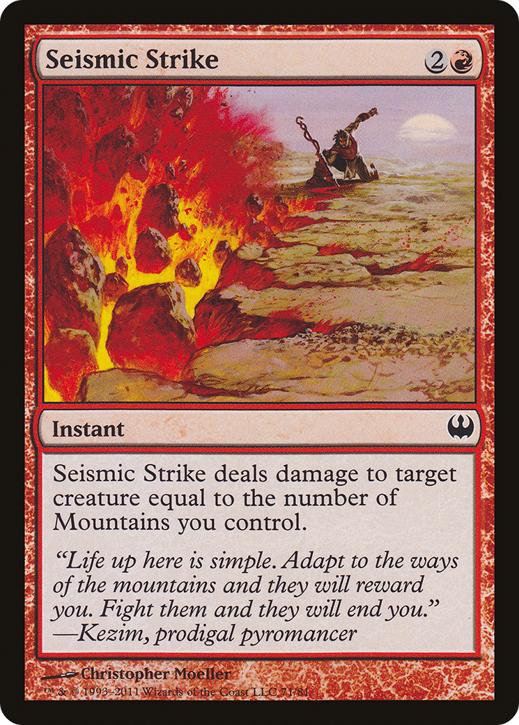 Seismic Strike [Duel Decks: Knights vs. Dragons] | Grognard Games