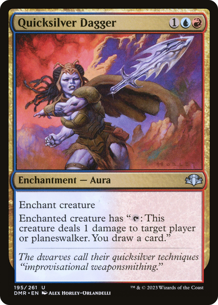 Quicksilver Dagger [Dominaria Remastered] | Grognard Games