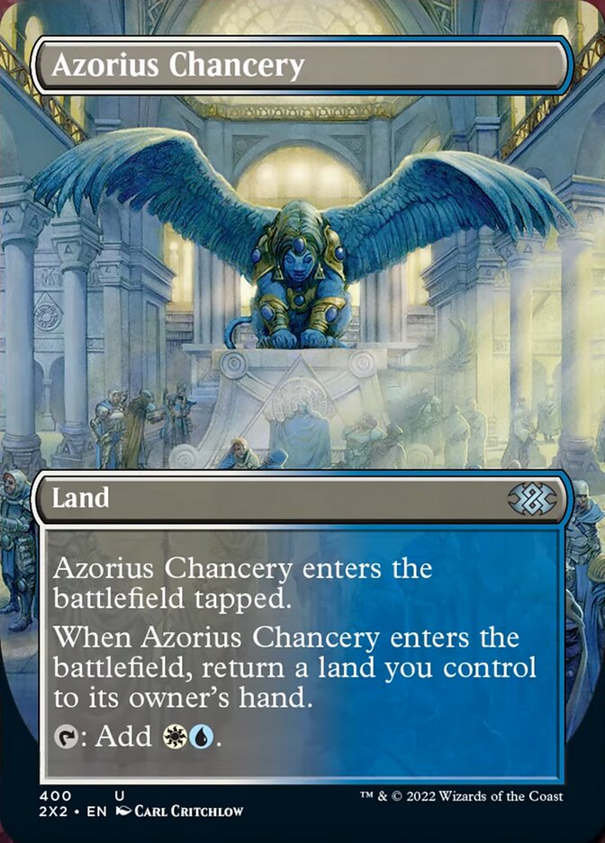 Azorius Chancery (Borderless Alternate Art) [Double Masters 2022] | Grognard Games