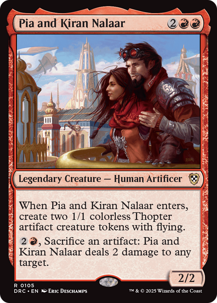 Pia and Kiran Nalaar [Aetherdrift Commander] | Grognard Games