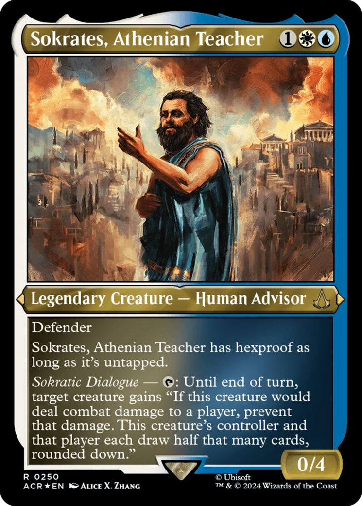 Sokrates, Athenian Teacher (Foil Etched) [Assassin's Creed] | Grognard Games