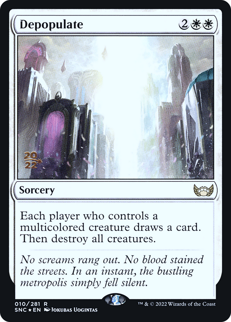Depopulate [Streets of New Capenna Prerelease Promos] | Grognard Games