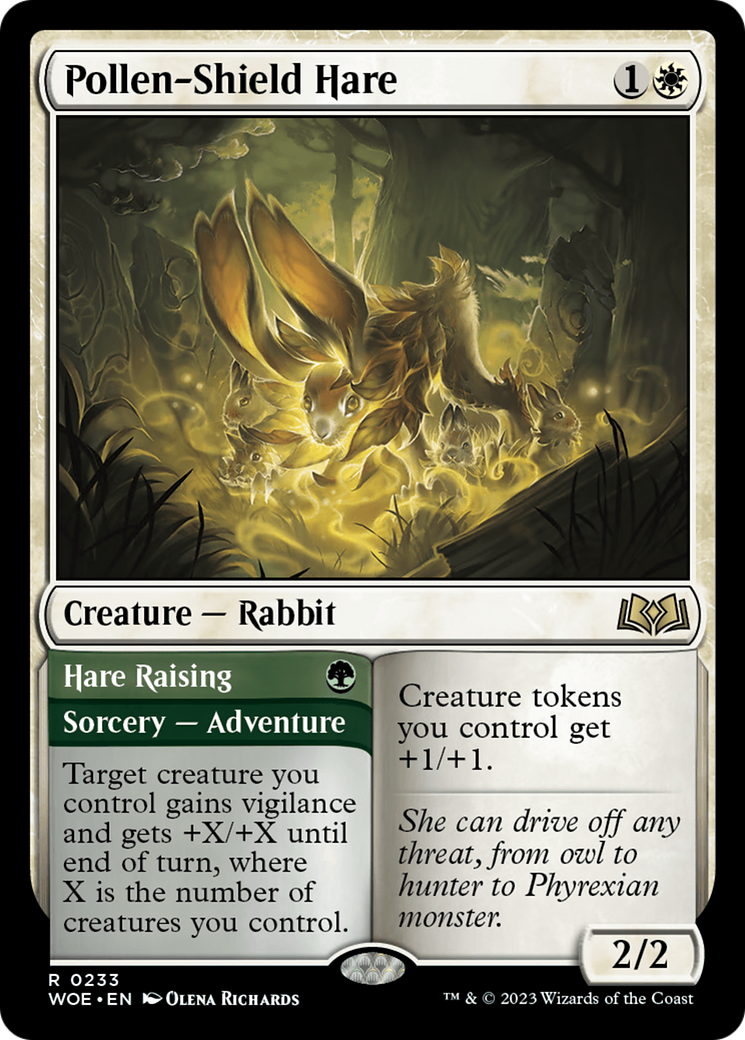 Pollen-Shield Hare // Hare Raising [Wilds of Eldraine] | Grognard Games