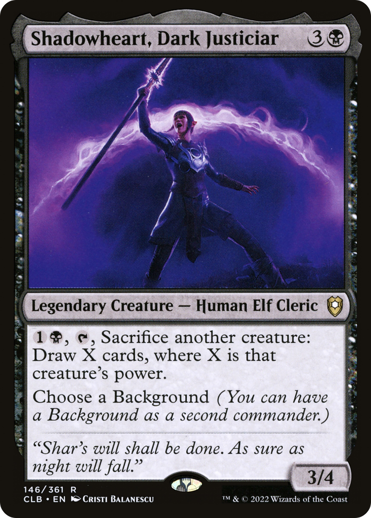 Shadowheart, Dark Justiciar [Commander Legends: Battle for Baldur's Gate] | Grognard Games