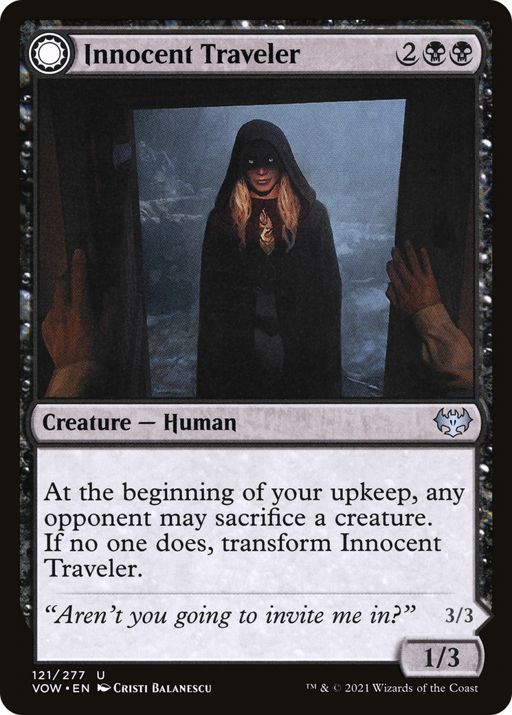 Innocent Traveler // Malicious Invader [Innistrad: Crimson Vow] | Grognard Games
