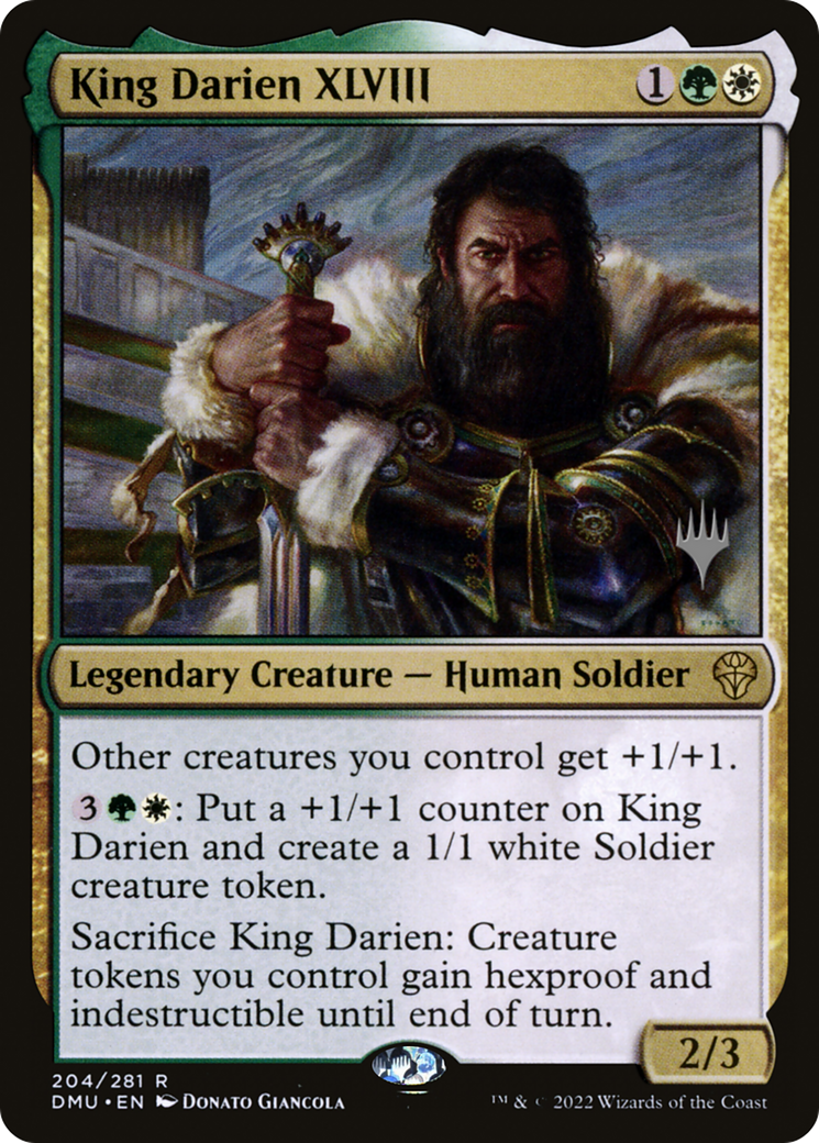 King Darien XLVIII (Promo Pack) [Dominaria United Promos] | Grognard Games