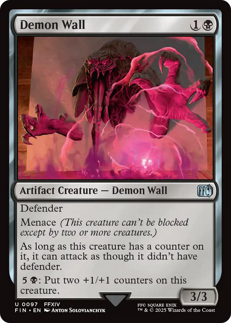 Demon Wall (FIN-097) - FINAL FANTASY Foil | Grognard Games
