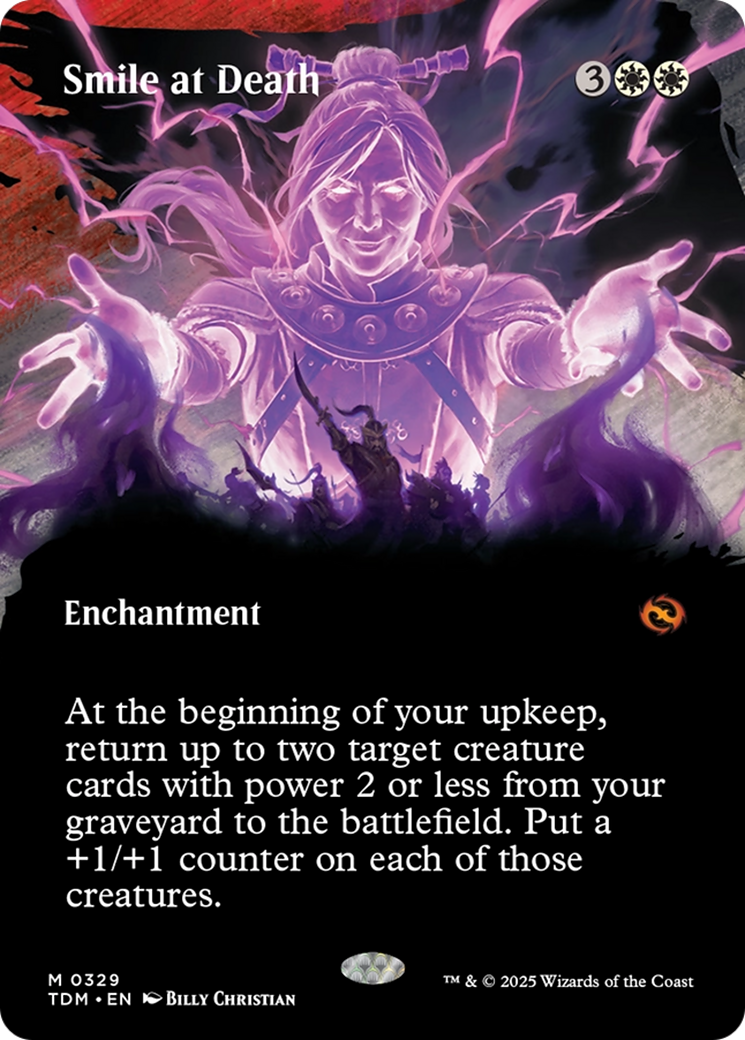 Smile at Death (Borderless) [Tarkir: Dragonstorm] | Grognard Games