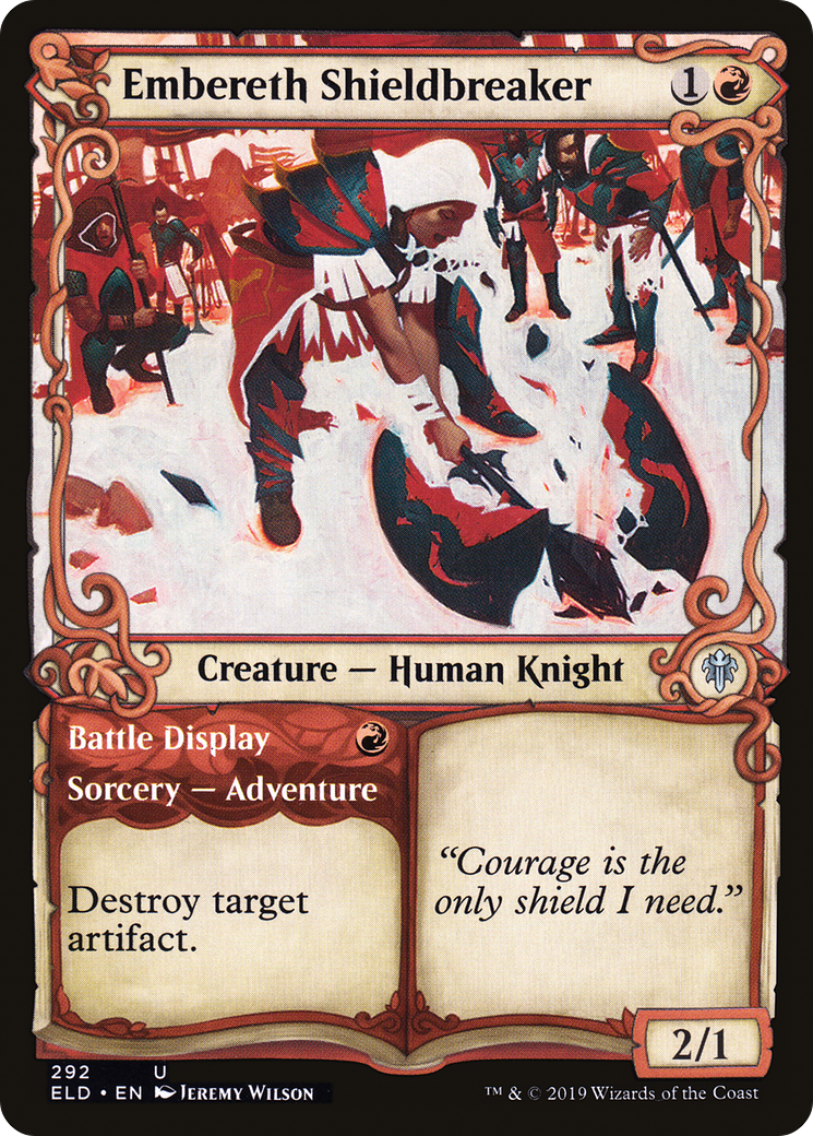 Embereth Shieldbreaker // Battle Display (Showcase) [Throne of Eldraine] | Grognard Games