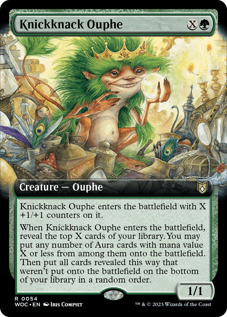 Knickknack Ouphe (Extended Art) [Wilds of Eldraine Commander] | Grognard Games