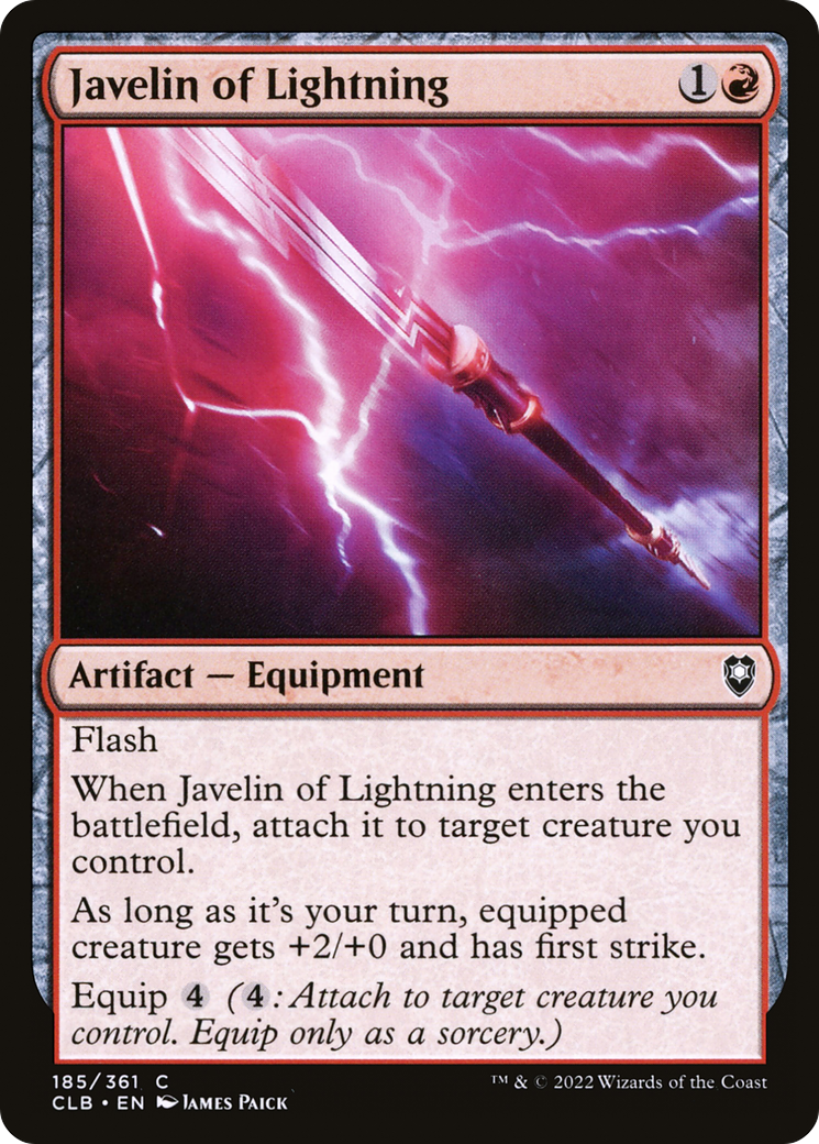 Javelin of Lightning [Commander Legends: Battle for Baldur's Gate] | Grognard Games